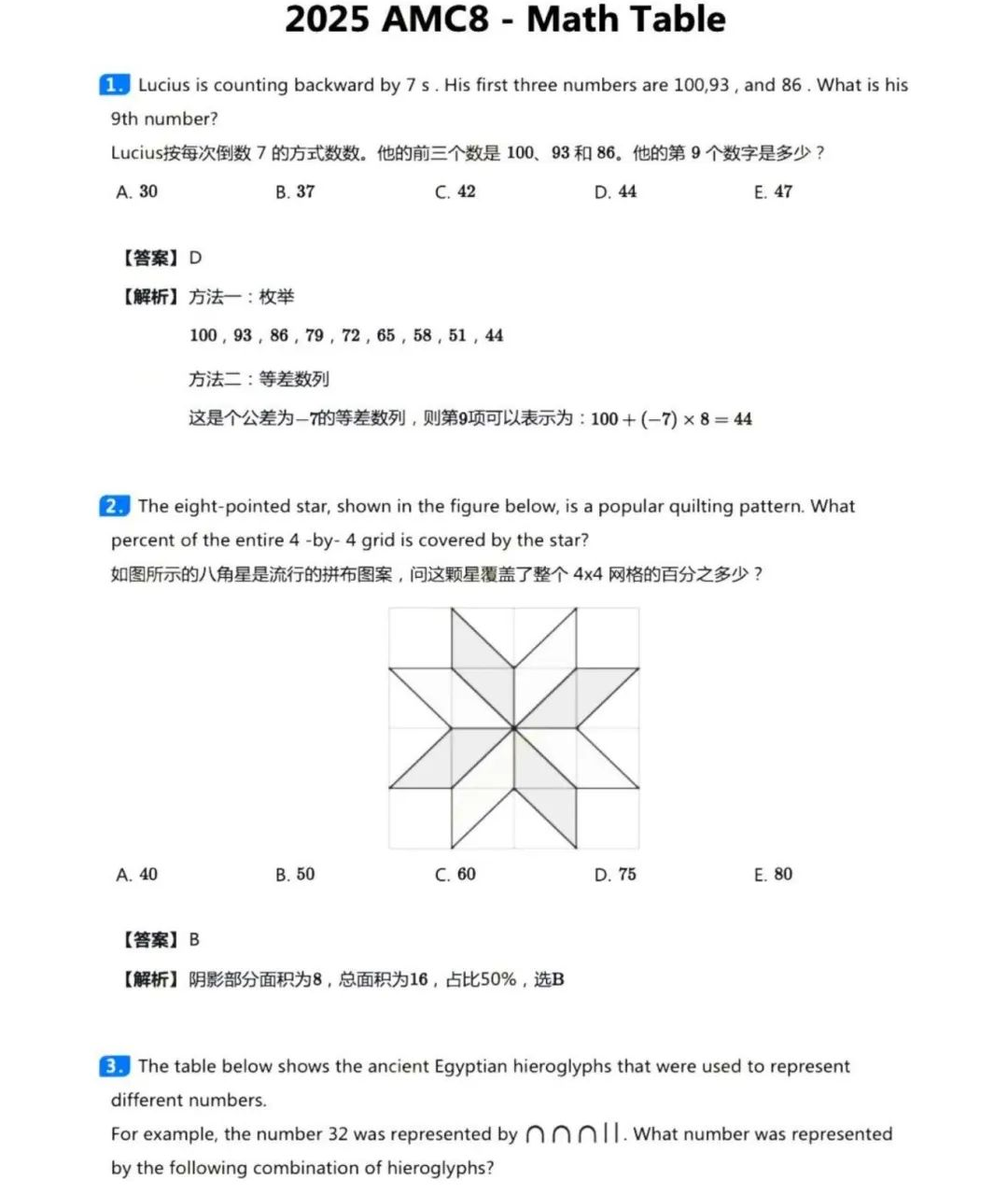 AMC8数学竞赛