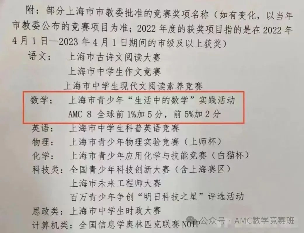 AMC8基础/强化/冲刺班培训课程