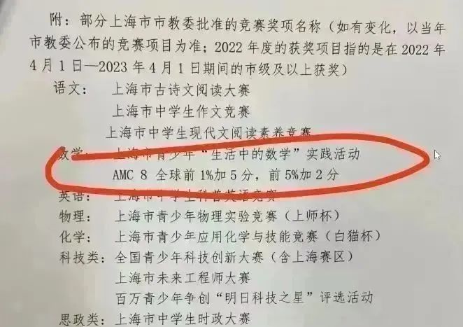 AMC8数学竞赛