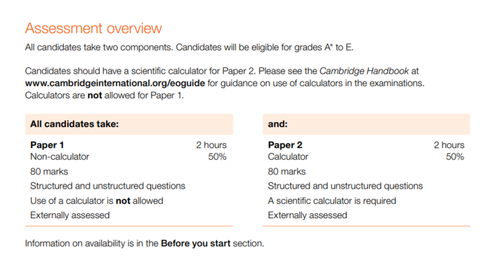 IGCSE