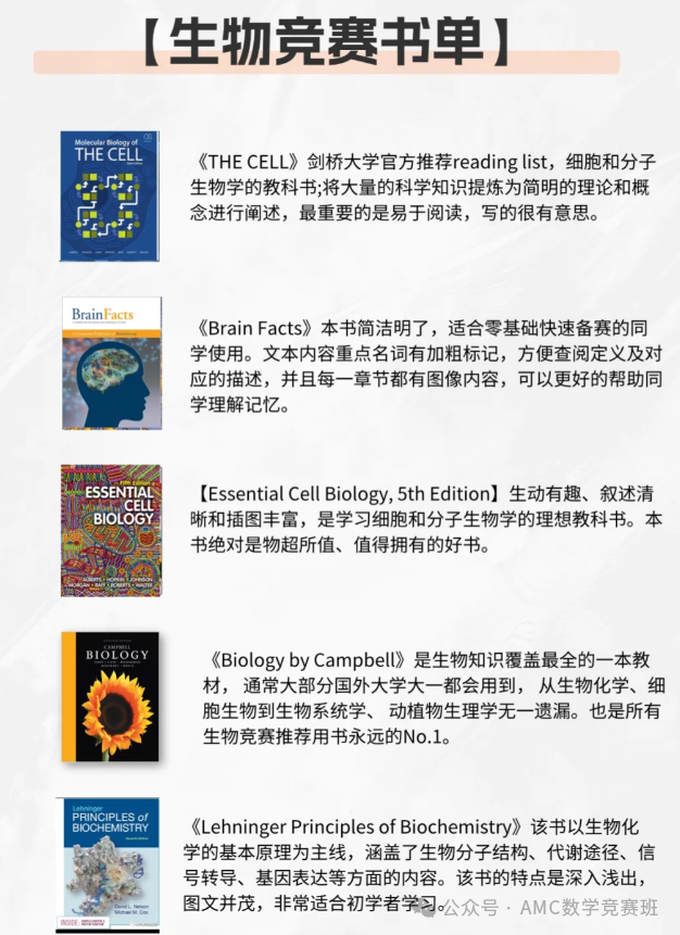 国际生物竞赛培训课程