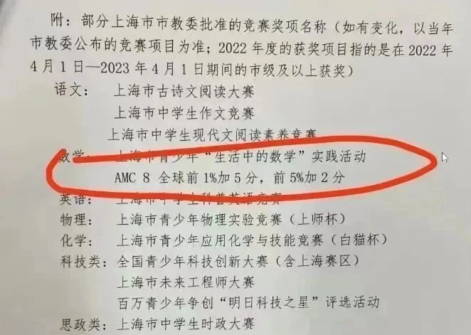 AMC8数学竞赛