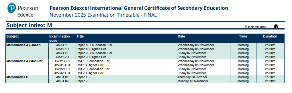 IGCSE
