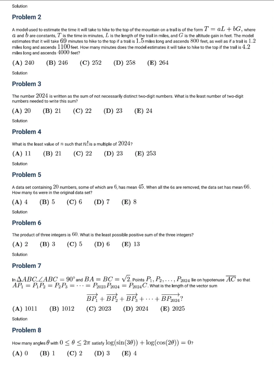 AMC8数学竞赛