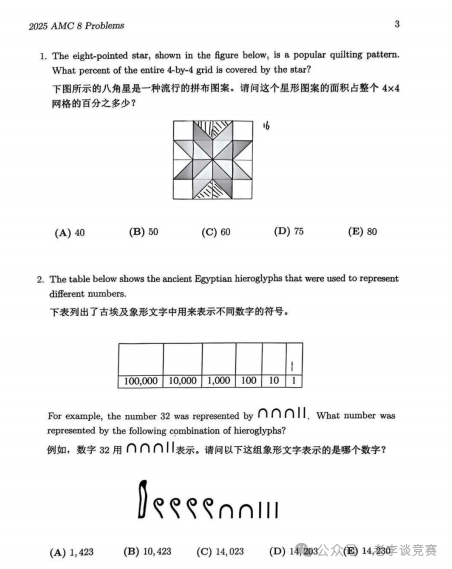 AMC8数学竞赛历年真题