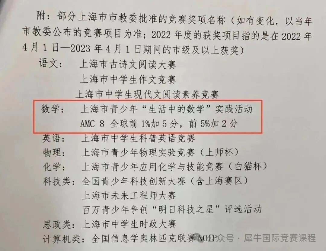 AMC8数学竞赛