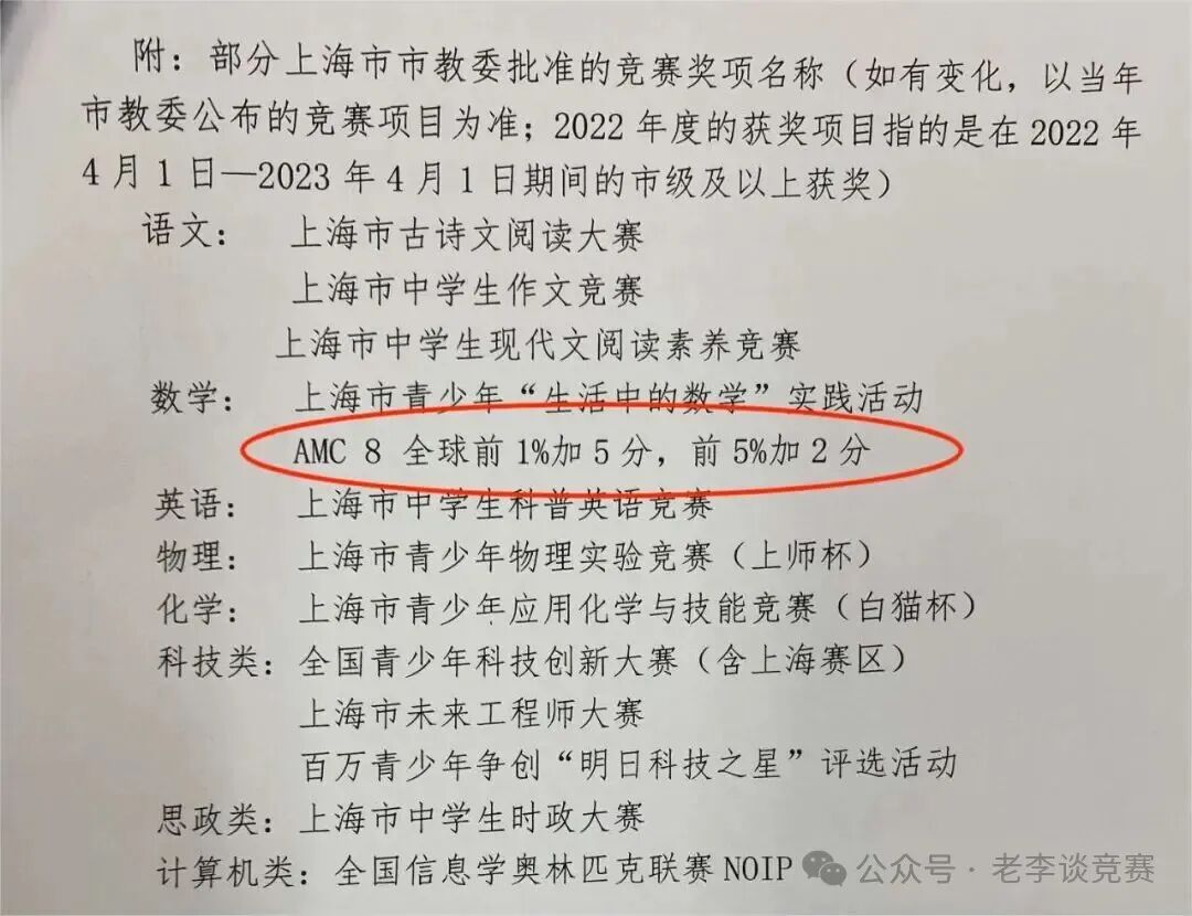 AMC8数学竞赛