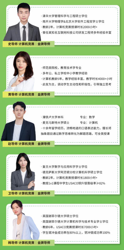 USACO计算机竞赛时间
