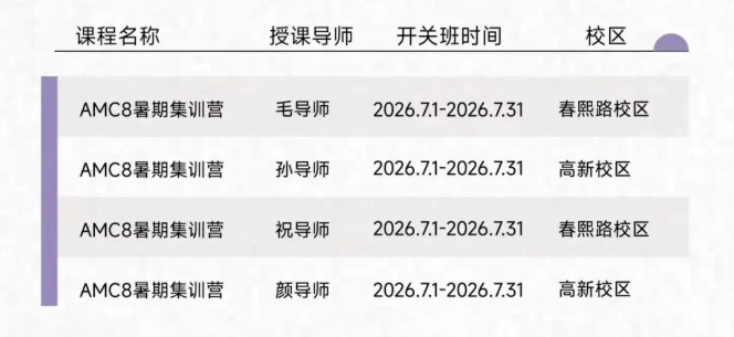 犀牛成都AMC8数学竞赛培训暑期班