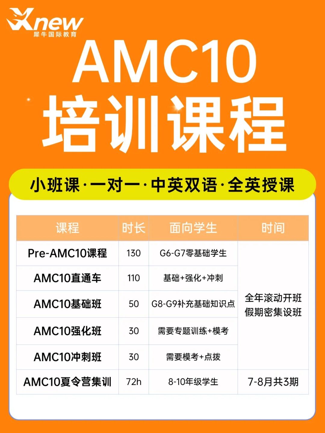 犀牛AMC10小班课