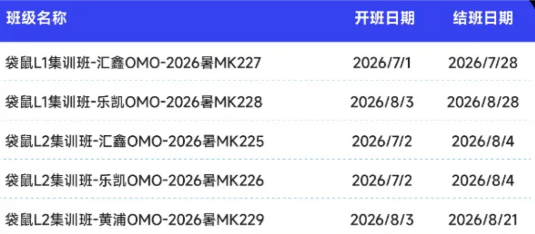 袋鼠数学竞赛培训暑期班