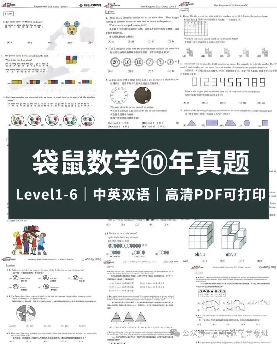 袋鼠数学竞赛培训课程