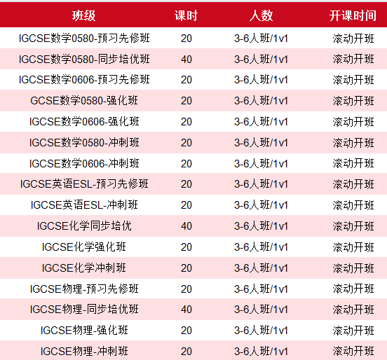 IGCSE课程辅导