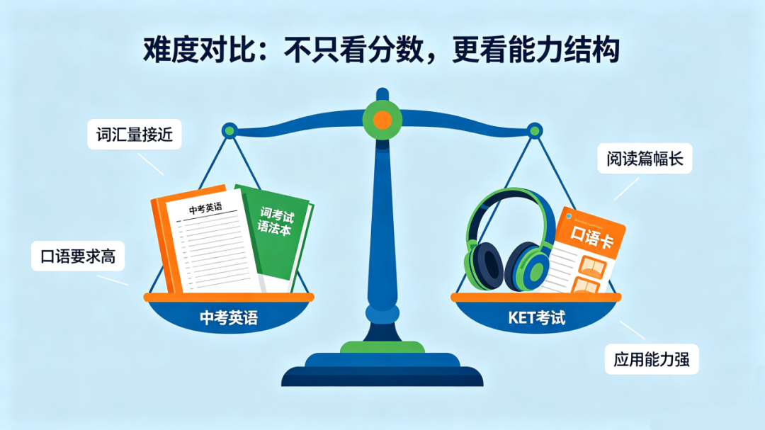 KET考试对比中考