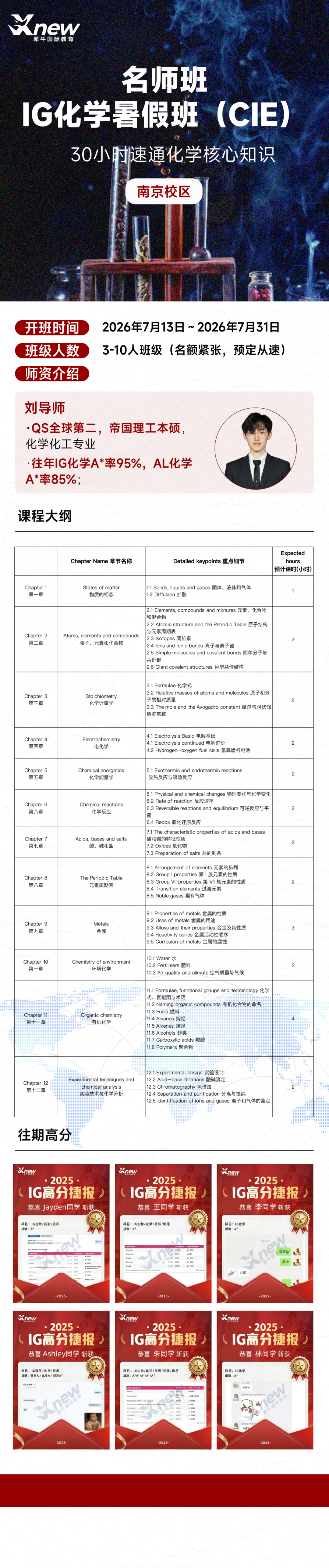 犀牛南京IGCSE化学暑假班
