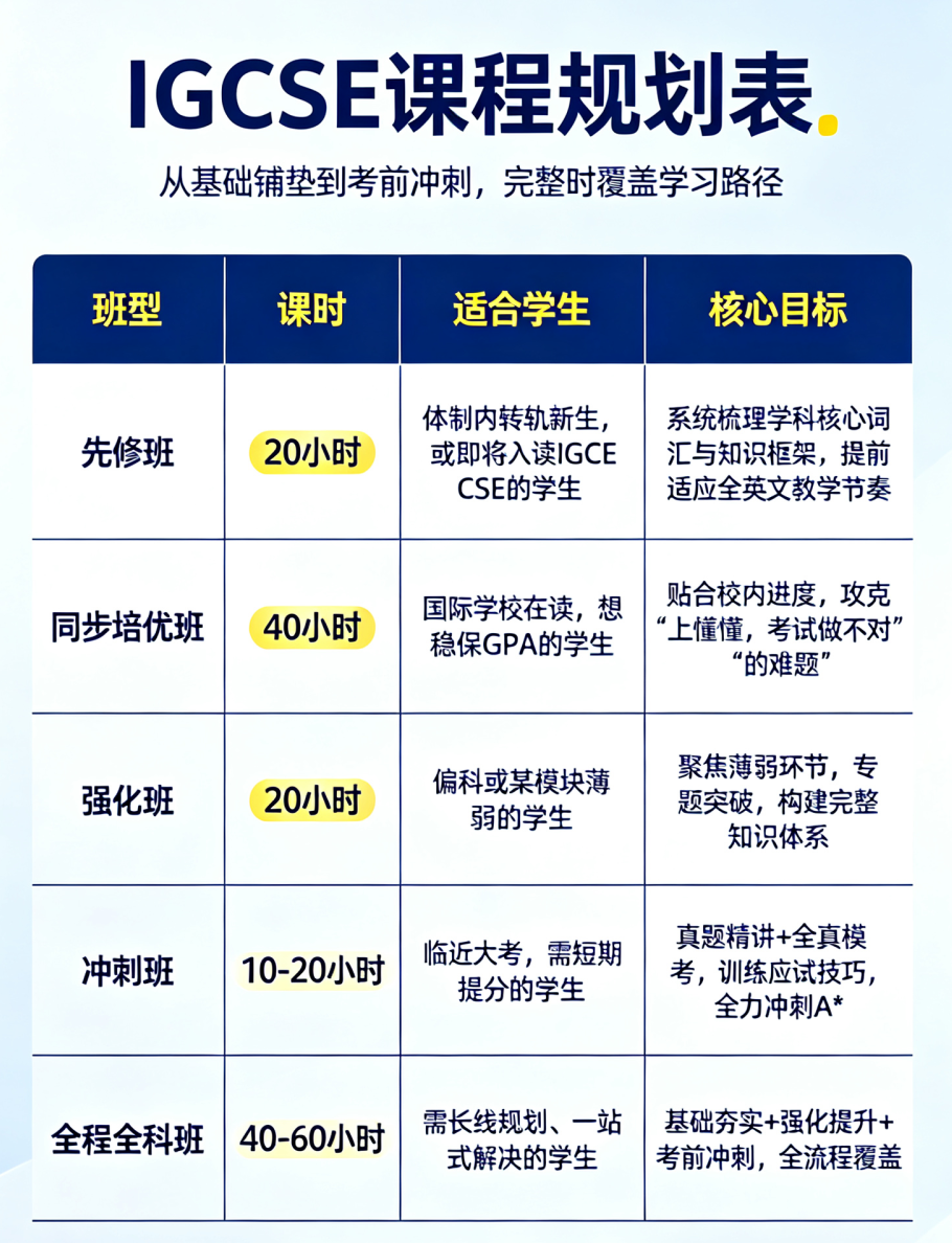 IGCSE培训