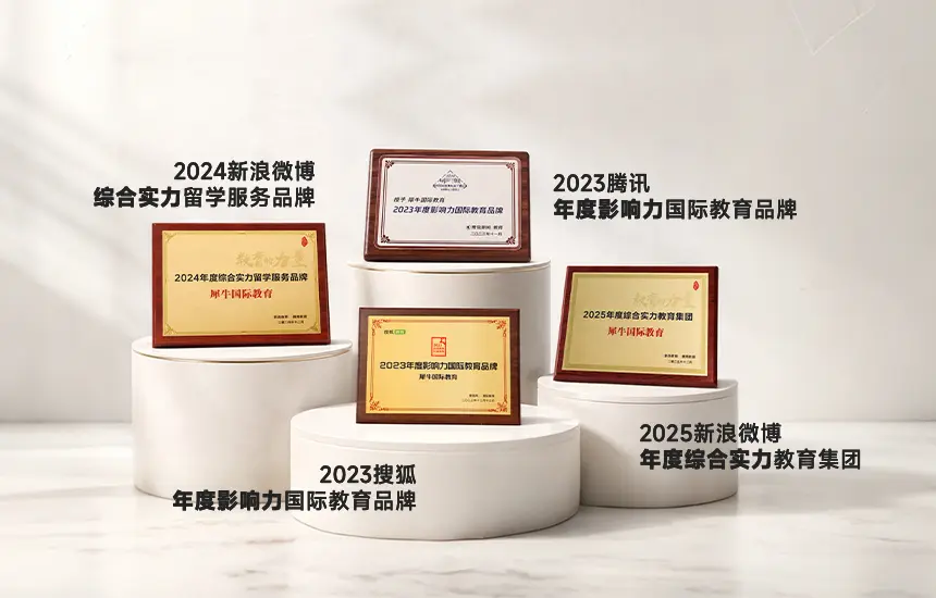 2025新浪微博年度综合实力教育集团；2024新浪微博综合实力留学服务品牌；2023腾讯年度影响力国际教育品牌；2023搜狐年度影响力国际教育品牌